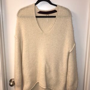Free People Cream Sweater